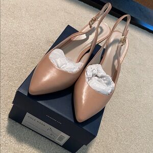 NWT Cole Haan Women's nude Slingback Shoes - size 8.5